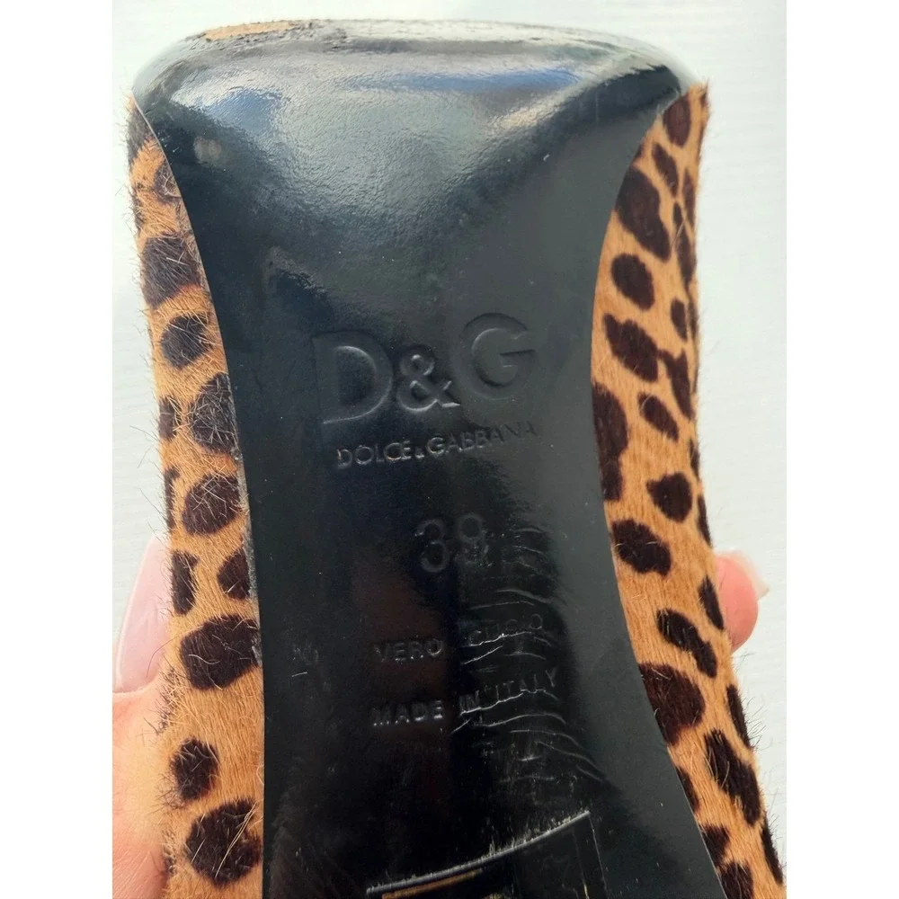 Dolce & Gabbana Leopard Pony Hair‎ Pumps Size EU 39 / US 8.5 - Picture 11 of 12